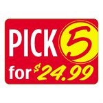 PICK 5 FOR $24.99